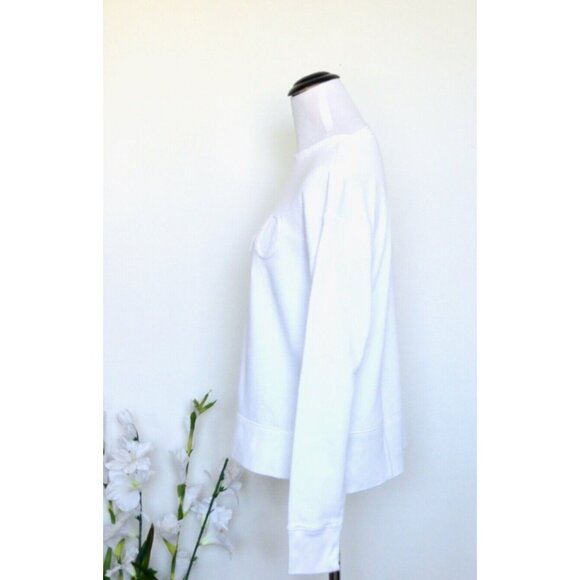 Polo Ralph Lauren Sweatshirt Spellout Logo White SZ XS - Picture 2 of 7